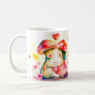 Two mushrooms lover coffee mug