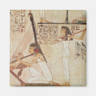 Two Musicians, from the Tomb of Rekhmire Magnet