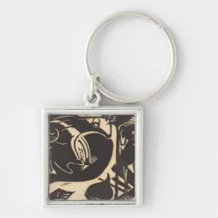 Two Mythical Animals Zwei Fabeltiere Key Ring
