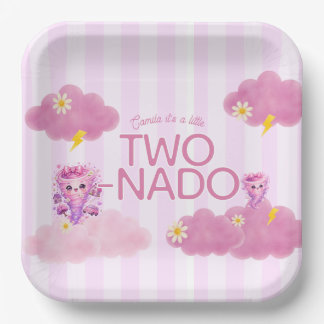 Two-Nado birthday, 2nd birthday party, tornado Paper Plate