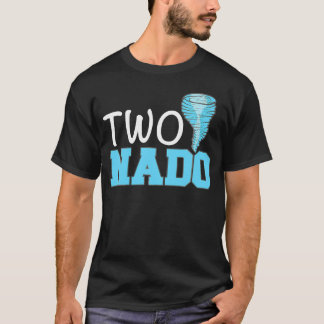 Two-Nado Cute Tornado Themed 2Nd Birthday Boy Girl T-Shirt