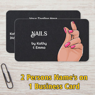 Two Names Manicure Premium Business Card