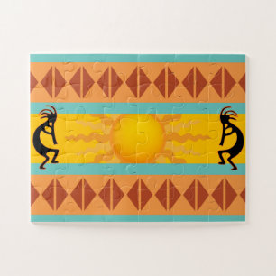 Two Native American Southwest Kokopelli Puzzle