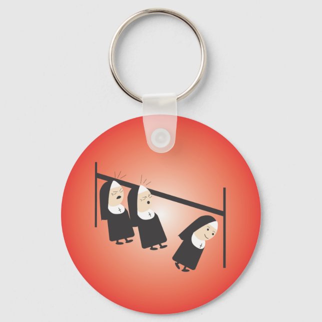 Two nuns... key ring (Front)