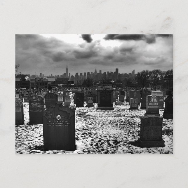 Two NY Skylines Postcard (Front)