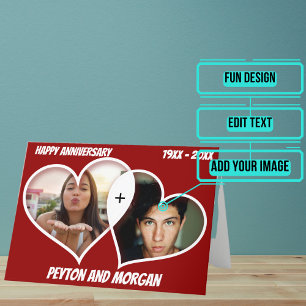 Two of Hearts Anniversary Card