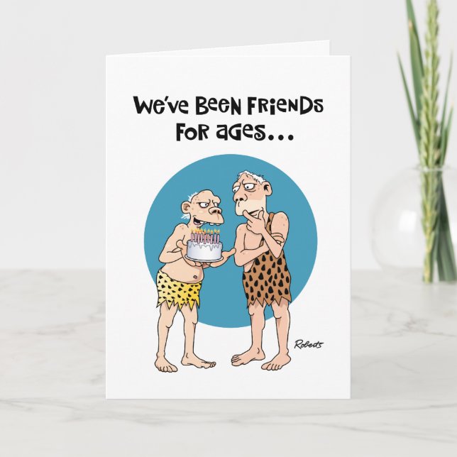 Two Old Friends Birthday Card (Front)
