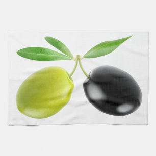 Two olives tea towel