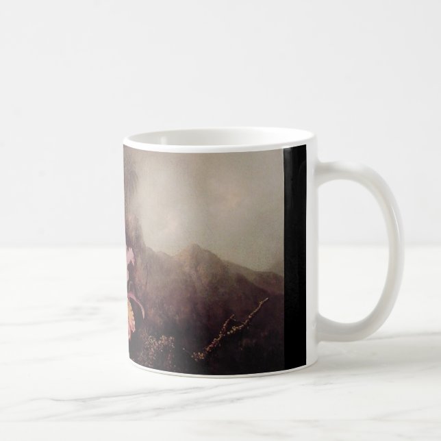 Two Orchids and a Mountain landscape Coffee Mug (Right)