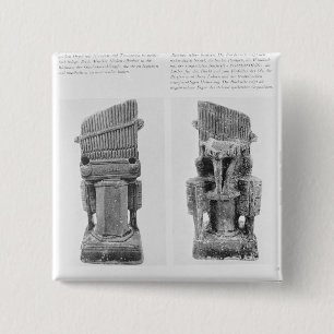 Two organs 15 cm square badge