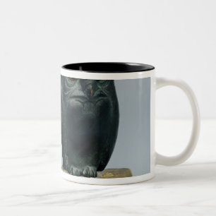 Two Owls, 1903-04 Two-Tone Coffee Mug