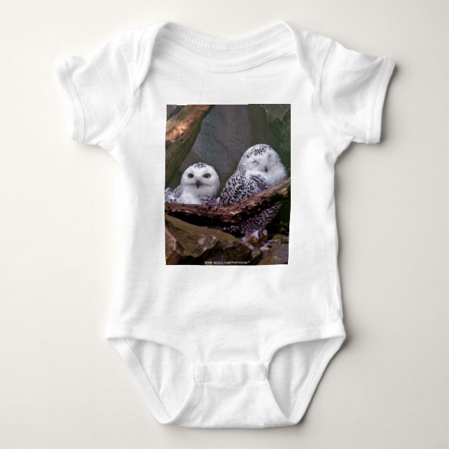Two Owls Baby Bodysuit (Front)
