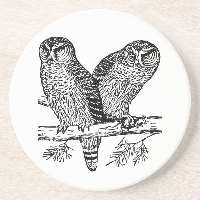 Two Owls Coaster (Front)