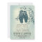 two owls in love & tree branch wedding invitations