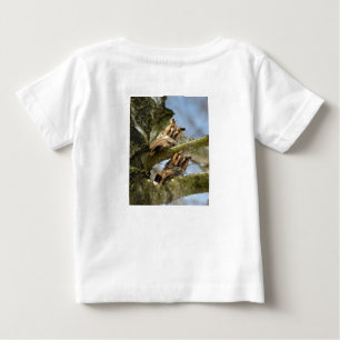 Two Owls in the Woods, birds, wildlife Baby T-Shirt