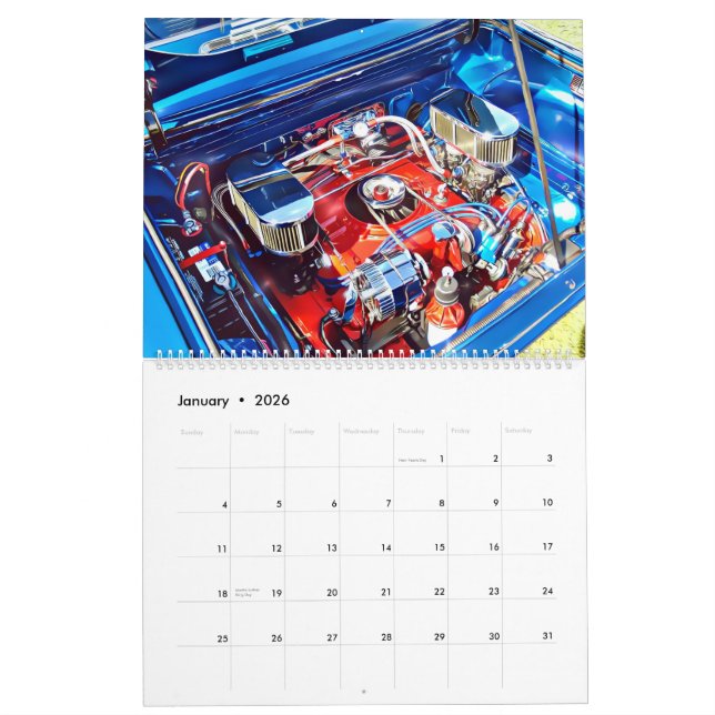 Two Page Large Corvair Calendar (Jan 2026)