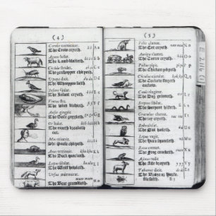 Two pages from 'Orbis Sensualium Pictus' Mouse Pad
