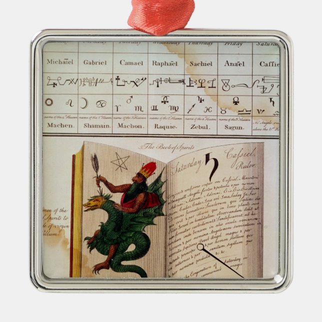 Two pages from 'The Magus' Metal Tree Decoration (Front)