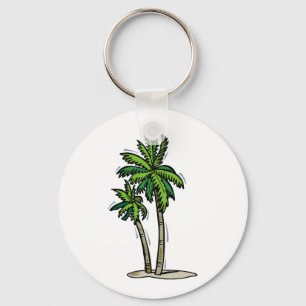 Two Palm Trees Key Ring