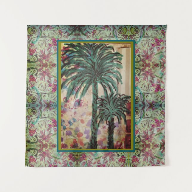 Two Palm Trees Tapestry (Front)