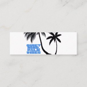Two Palm Trees Wall Art   Tropical Minimalist Mini Business Card