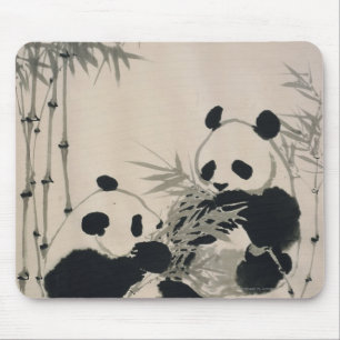 Two Pandas Mouse Pad