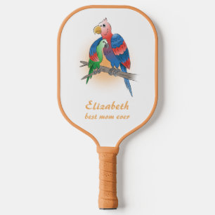 Two Parrots Happy Mother's Day Pickleball Paddle