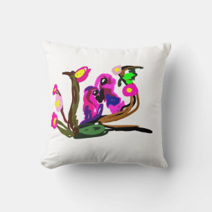 Two parrots live cushion