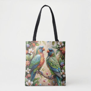Two Parrots Tote Bag