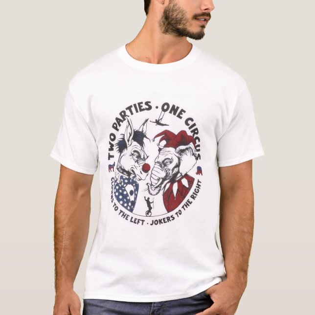 Two Party Clowns T-Shirt (Front)