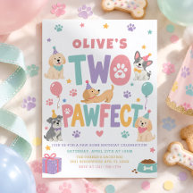 Two Pawfect Pastel Puppy 2nd Birthday Party
