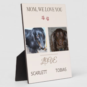 Two Paws Cherish Mum Always Plaque