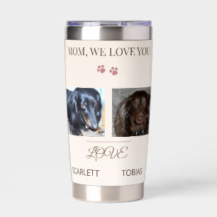 Two Paws Send Love Whenever Mum Goes Insulated Tumbler