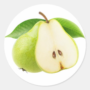 Two pears classic round sticker
