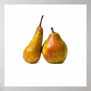 Two pears poster