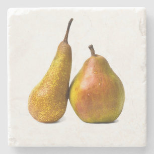 Two pears stone coaster