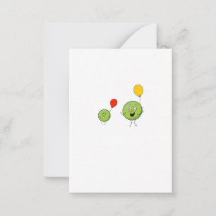 Two peas, cute pea theme card