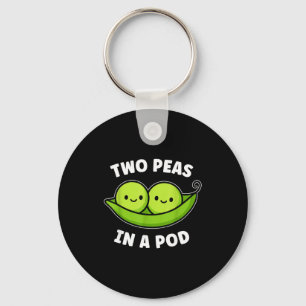 Two Peas In A D Cute Kawaii Funny Key Ring