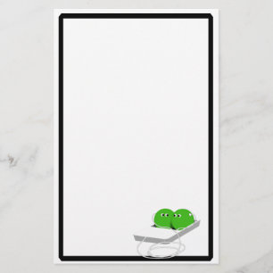 Two Peas In A Pod (Add Your Text) Stationery