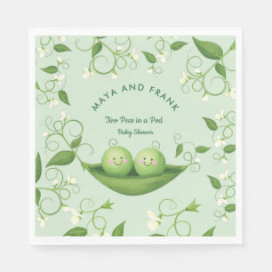 Two Peas in a Pod Baby Shower    Napkin