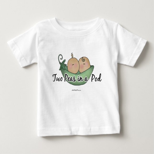 Two Peas In A Pod Baby T-Shirt (Front)
