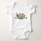 Two peas in a pod baby twins bodysuit