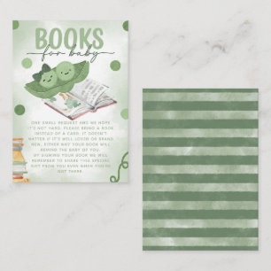 Two Peas in a Pod Books for Baby Shower Enclosure Card