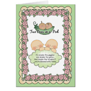 Two Peas In A Pod Card