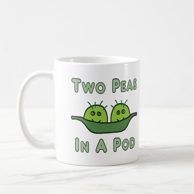 Two Peas In A Pod Coffee Mug (Left)
