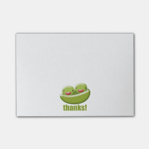 Two Peas In A Pod Give Thanks Post-it Notes