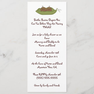 Two Peas in a Pod Invitation