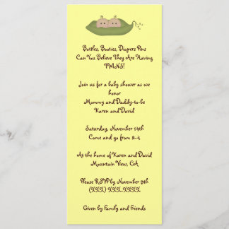 Two Peas in a Pod Invitation
