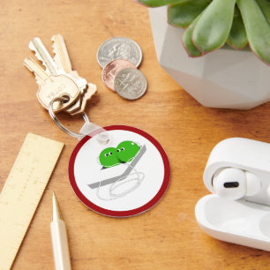 Two Peas in a Pod Key Ring