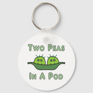 Two Peas In A Pod Key Ring